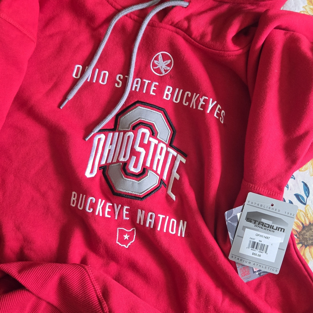 Stadium Athletics Red Ohio State Buckeyes Sweatshirt